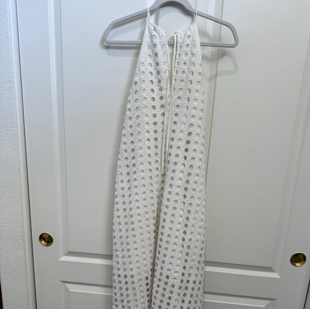 NWOT - Anthropologie  White Eyelet Maxi Dress - Picture 10 of 13